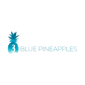 3bluepineapples brand logo for 3bluepineapples.com
