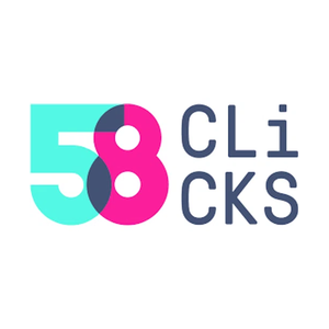 58clicks brand logo for 58clicks.com