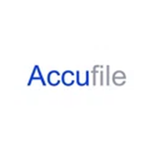 Accufile brand logo for accufile.ca