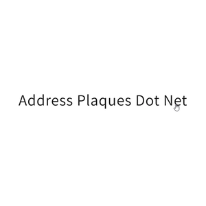 Address Plaques Dot Net brand logo for addressplaques.net
