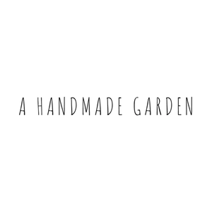 ahandmadegarden brand logo for ahandmadegarden.com