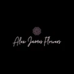Alex James Flowers brand logo for alexjamesflowers.com