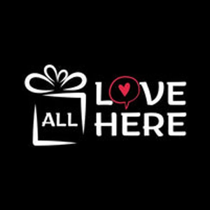 alllovehere brand logo for alllovehere.com