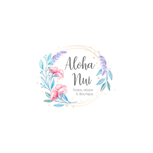 alohanuiflowers brand logo for alohanuiflowers.com
