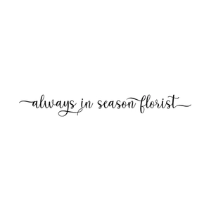 alwaysinseasonflorist brand logo for alwaysinseasonflorist.com