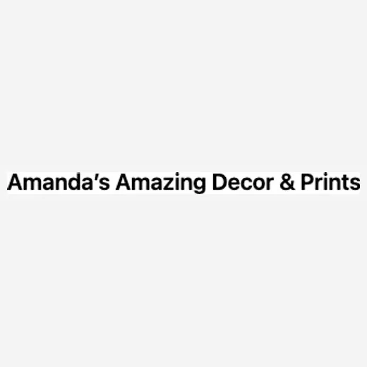 Amanda’s Amazing Decor & Prints brand logo for amandasamazingdecorprints.com