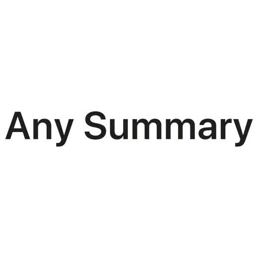 Any Summary brand logo for anysummary.app
