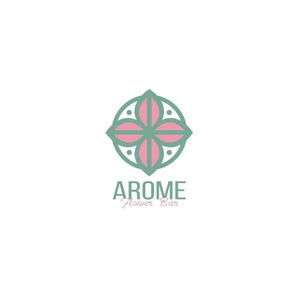 aromeflowerbar brand logo for aromeflowerbar.com