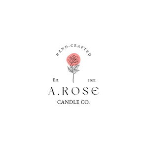 arosecandleco brand logo for arosecandleco.com
