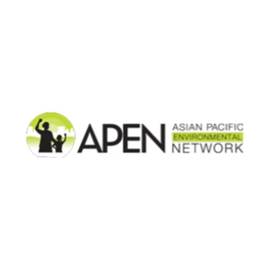 Asian Pacific Environmental Network brand logo for apen4ej.org