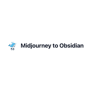Backup Midjourney to Obsidian brand logo for backup-midjourney-to-obsidian.chatgpt2notion.com