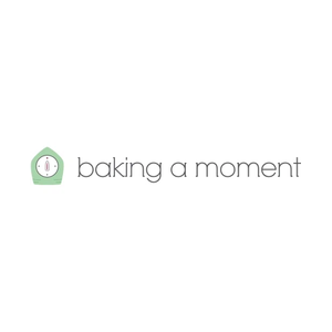 Baking A Moment brand logo for bakingamoment.com