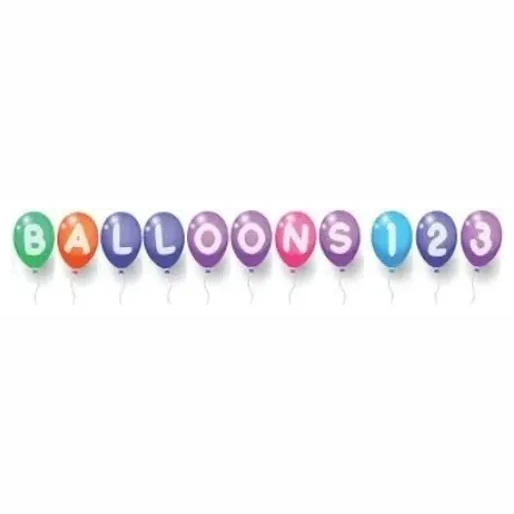 Balloons123 brand logo for balloons123.com