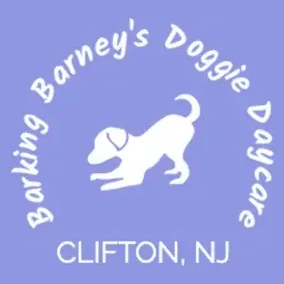 Barking Barney's brand logo for barkingbarneysdoggiedaycare.com