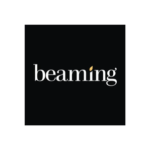 Beaming brand logo for livebeaming.com