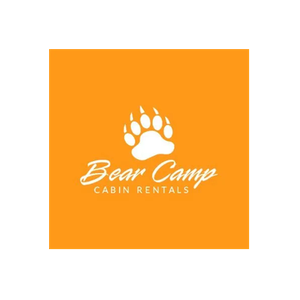 Bear Camp brand logo for bearcampcabins.com
