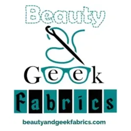 Beauty and Geek Fabrics brand logo for beautyandgeekfabrics.com