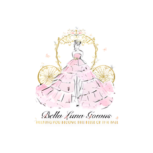 Bella Luna Gowns brand logo for bellalunagowns.com