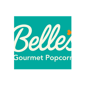 Belle's Popcorn brand logo for bellespopcorn.com