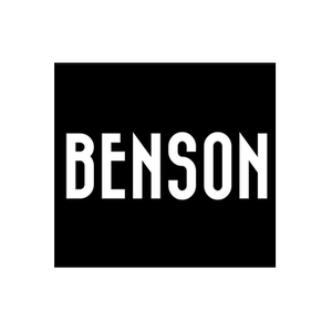 Benson brand logo for bensonapparel.com