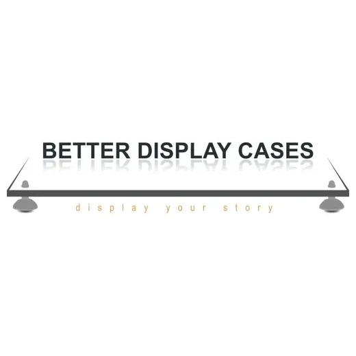 Better Display Cases brand logo for betterdisplaycases.com