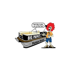 Big Papa's brand logo for bigpapaspontoonrentals.com