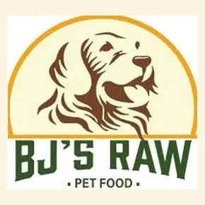 BJ's Raw Pet Food brand logo for bjsrawpetfood.com