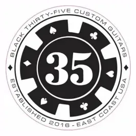 Black 35 brand logo for black35guitars.com