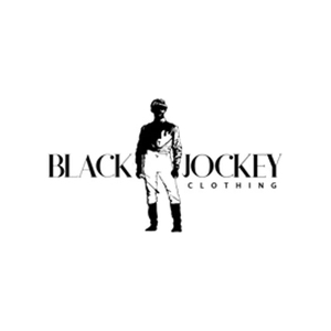 Black Jockeys brand logo for blackjockeyclothing.com