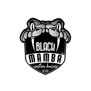 Black Mamba brand logo for blackmambaknives.com