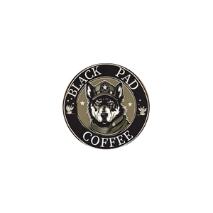 Black Pad brand logo for blackpadcoffee.com