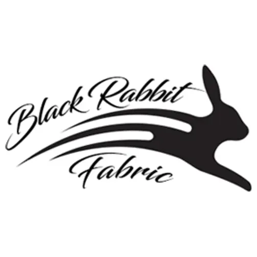 Black Rabbit Fabric brand logo for blackrabbitfabric.com