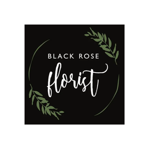 Black Rose Florist brand logo for blackroseflorist.co.nz