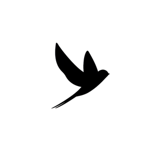 Black Swallow brand logo for blackswallow.com.au