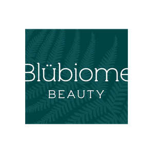 Blu Biome brand logo for blubiomebeauty.com
