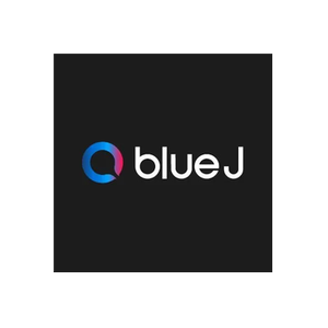 Blue J brand logo for bluej.com