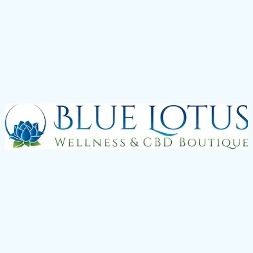 Blue Lotus Wellness brand logo for bluelotuswellnessandcbd.com