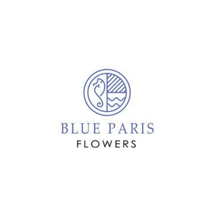 Blue Paris brand logo for blueparisflowers.com