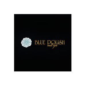 Blue Polish brand logo for bluepolishnailsantarosa.com