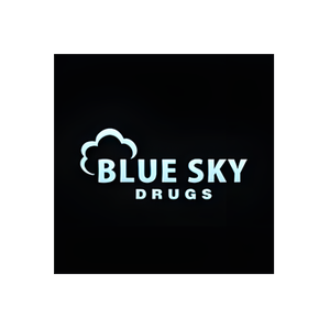 Blue Sky Drugs brand logo for blueskydrugs.com