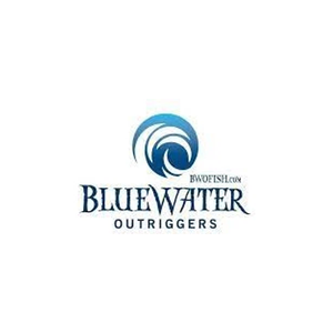 Blue Water Outriggers brand logo for bluewateroutriggers.com