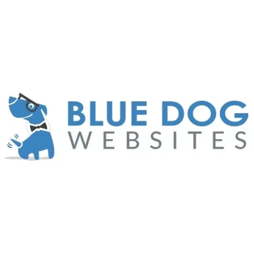 bluedogwebsites brand logo for bluedogwebsites.com