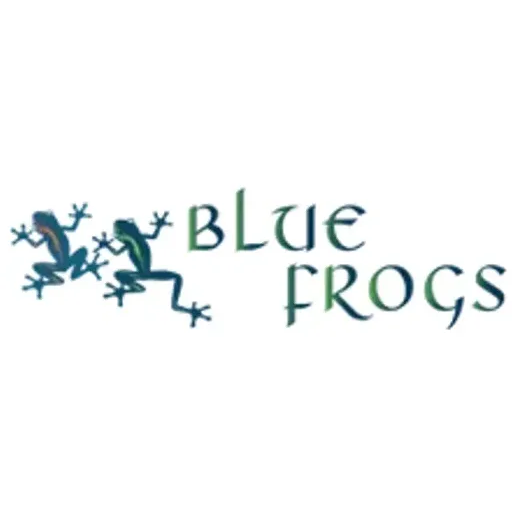 bluefrogscompany brand logo for bluefrogscompany.com