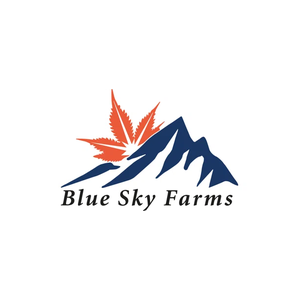 blueskyfarmscbd brand logo for blueskyfarmscbd.com