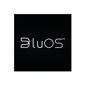 BluOS brand logo for bluos.io