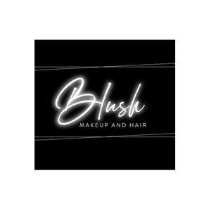 Blush Makeup & Hair brand logo for blushmakeupandhair.com