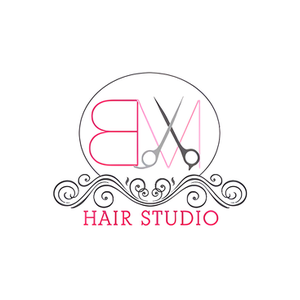 BM Hair Studio brand logo for bmhairstudio1.com