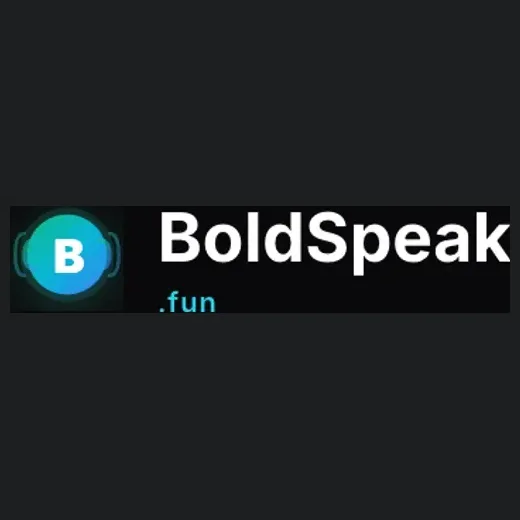 boldspeak brand logo for boldspeak.fun