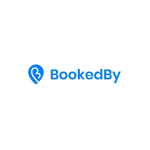 Booked by brand logo for bookedby.com