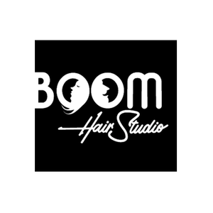 Boom Hair Studio brand logo for boomhairstudio.com